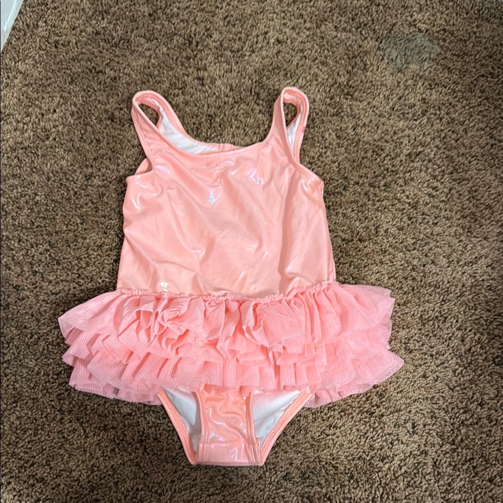 Pink Ruffled Swimsuit